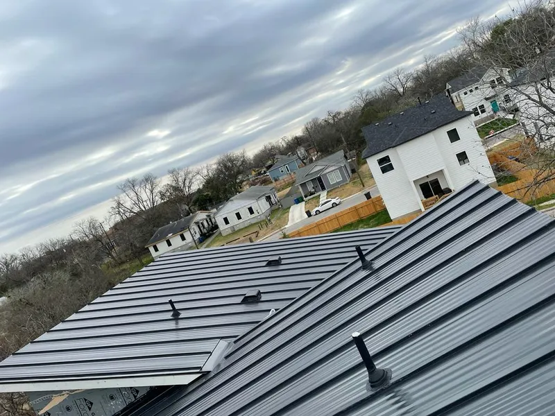 Standing seam metal roof panels with vents for Skylight Repair in Cornelia